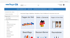 Desktop Screenshot of flaggen.de