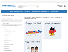 Tablet Screenshot of flaggen.de
